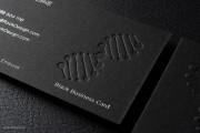 modern professional black business card design 6