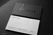 Embossed spot gloss business card template 4