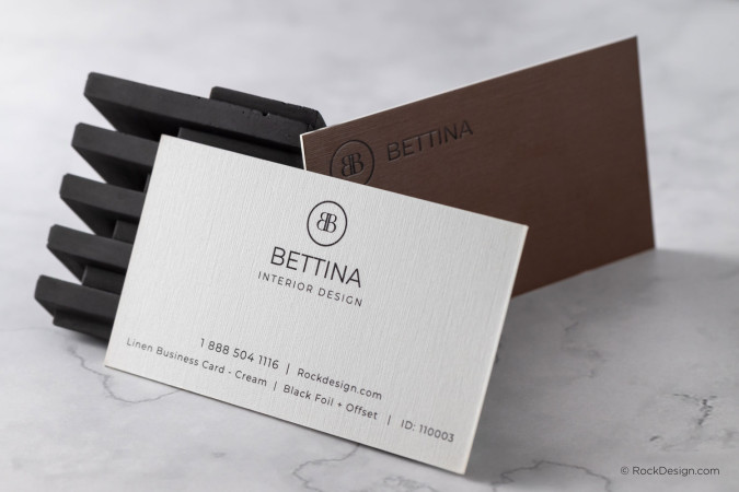 130lb White Linen Business Cards - Clash Graphics