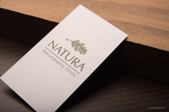 Natural Textured Paper Business Card - Natura