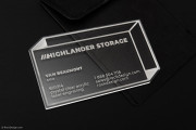 Clever Laser Engraved Clear Acrylic Business Card 1