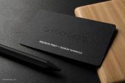 Embossed black template with silver foil 4