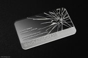 Laser Engraved Crystal Clear Acrylic Business Card 6