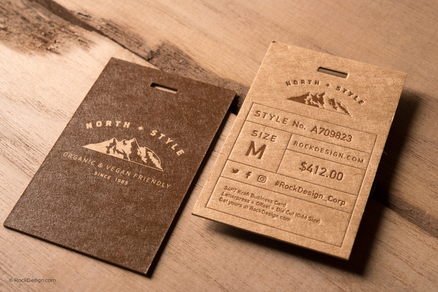 business cards and tags