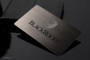 Gunmetal Metal Business Card Design - 3