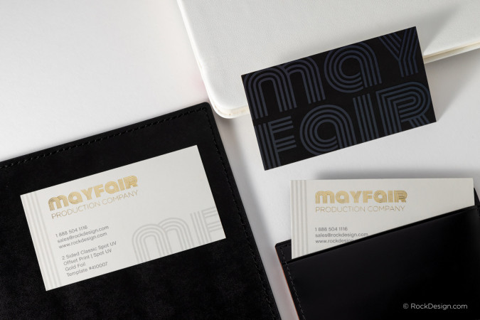 Classic Laminated Silk Business Card - Mayfair