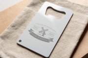 Intriguing Laser Engraved White Metal Bottle Opener 2