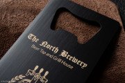 Classic Laser Engraved Black Metal Bottle Opener 3