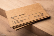 Bold & Classic Kraft Business Card Template 4