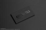 Free black business card template with black and silver foil stamping 7