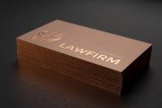 Fancy and elaborate copper laminated name card template 3