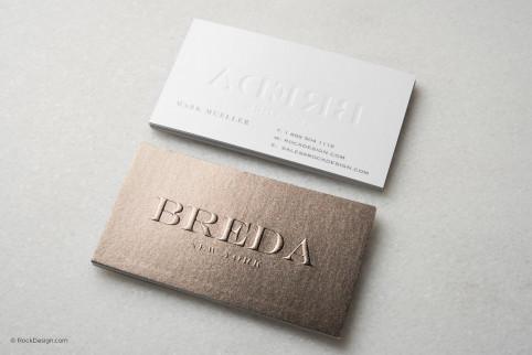 stainless steel with black spot colour professional business card