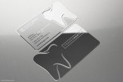 Dental Mirror Finish Stainless Steel Business Card 6