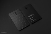 Cut through geometric metal card 1