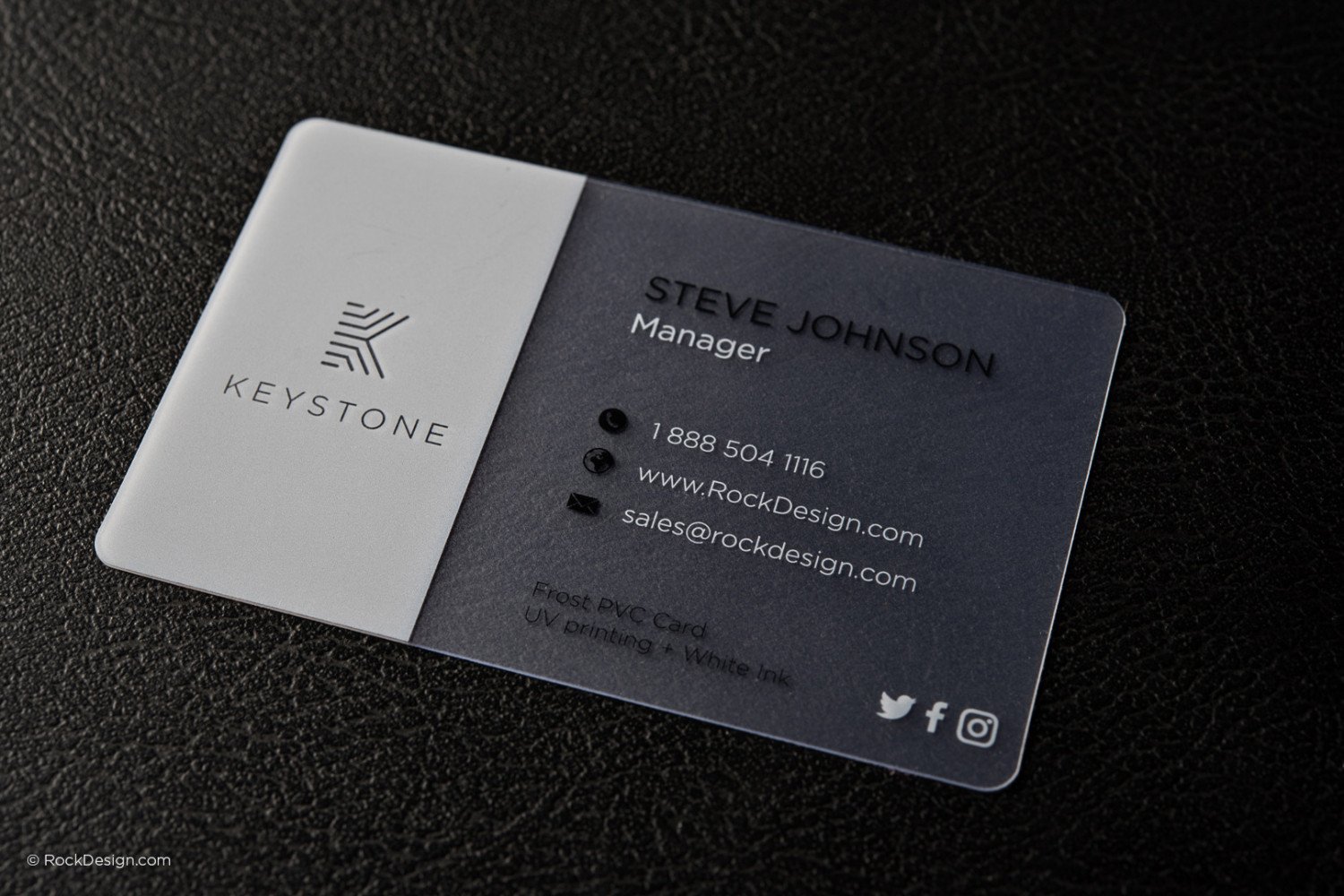 EXPLORE Frosted Business Cards