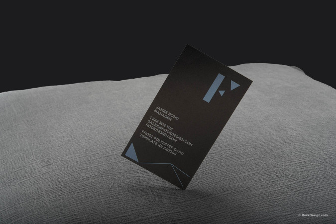 Cool UV Color Print Frosted Plastic Business card Template - F