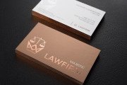 Fancy and elaborate copper laminated name card template 6