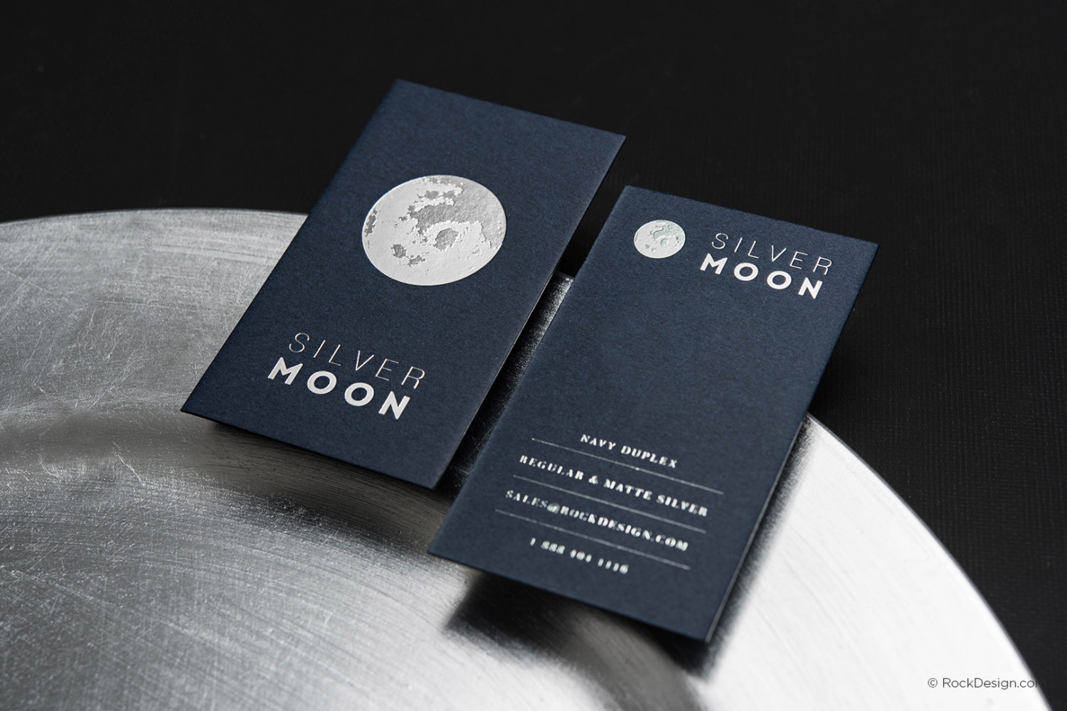 FREE Silver Foil Business Card Template With Print Service
