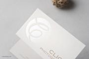 Pearl foil and letterpress white template 6