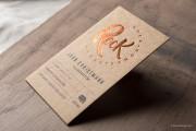 Copper and kraft business card template 6