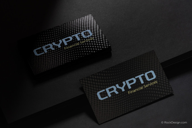 Sleek Express Hard Suede Business Card - CRYPTO