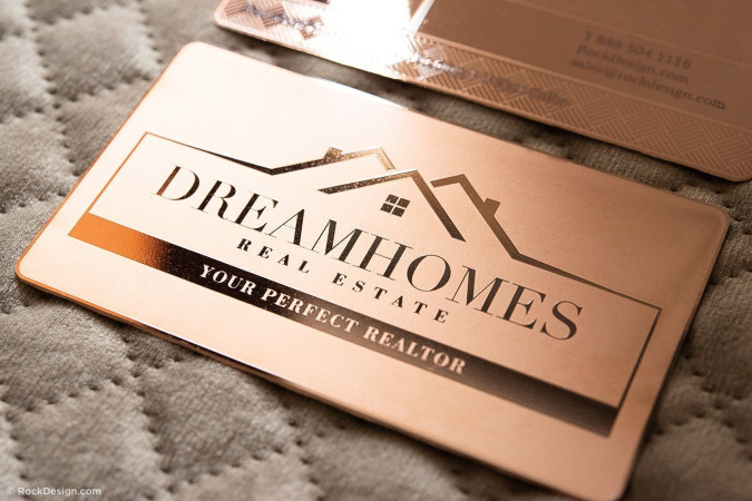 Luxury Real Estate Business Cards Top 10 - Metal Business Cards