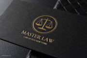 Black and gold Law business card template 1