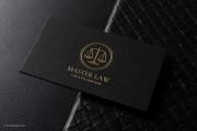 Black and gold Law business card template 2