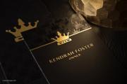 Black & gold royal silk business card template 10