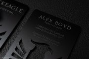 Unique laser cut black acrylic business card 4