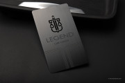 black brushed metal cards - 3