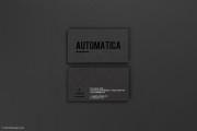 Free black business card template with black and silver foil stamping 4