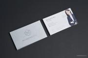 Silver headshot realtor card 6