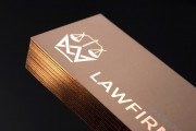 Fancy and elaborate copper laminated name card template 2