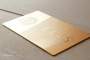 Brilliant Gold business card template 6