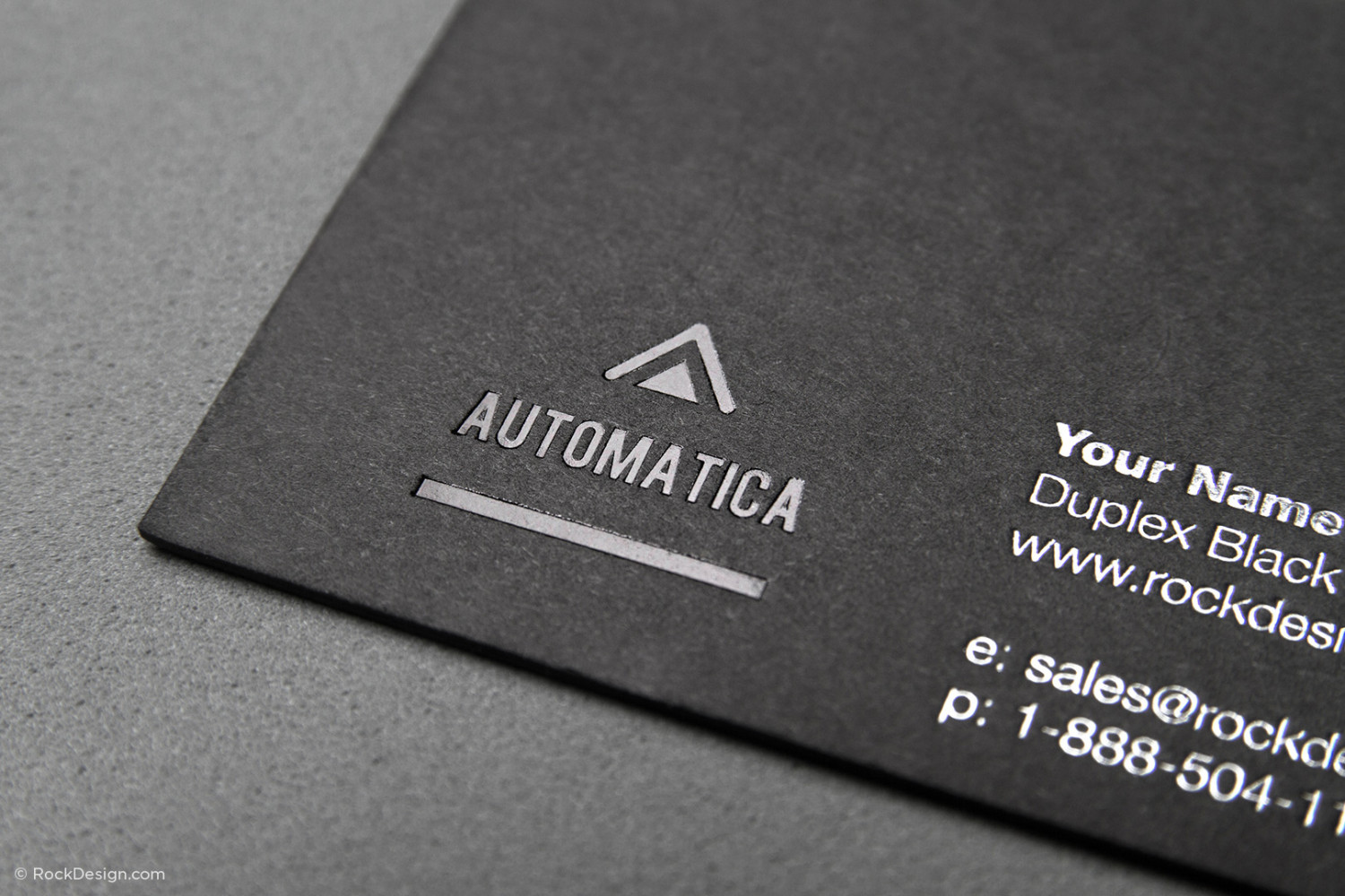 Free high-end black business card template | RockDesign.com