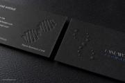 modern professional black business card design 4