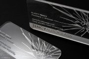 Laser Engraved Crystal Clear Acrylic Business Card 5
