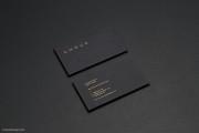 Classic black & hot foil business card template 2