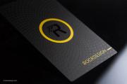 Black and yellow luxury metal business card template 6
