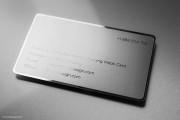 Mirror etching metal business card 4