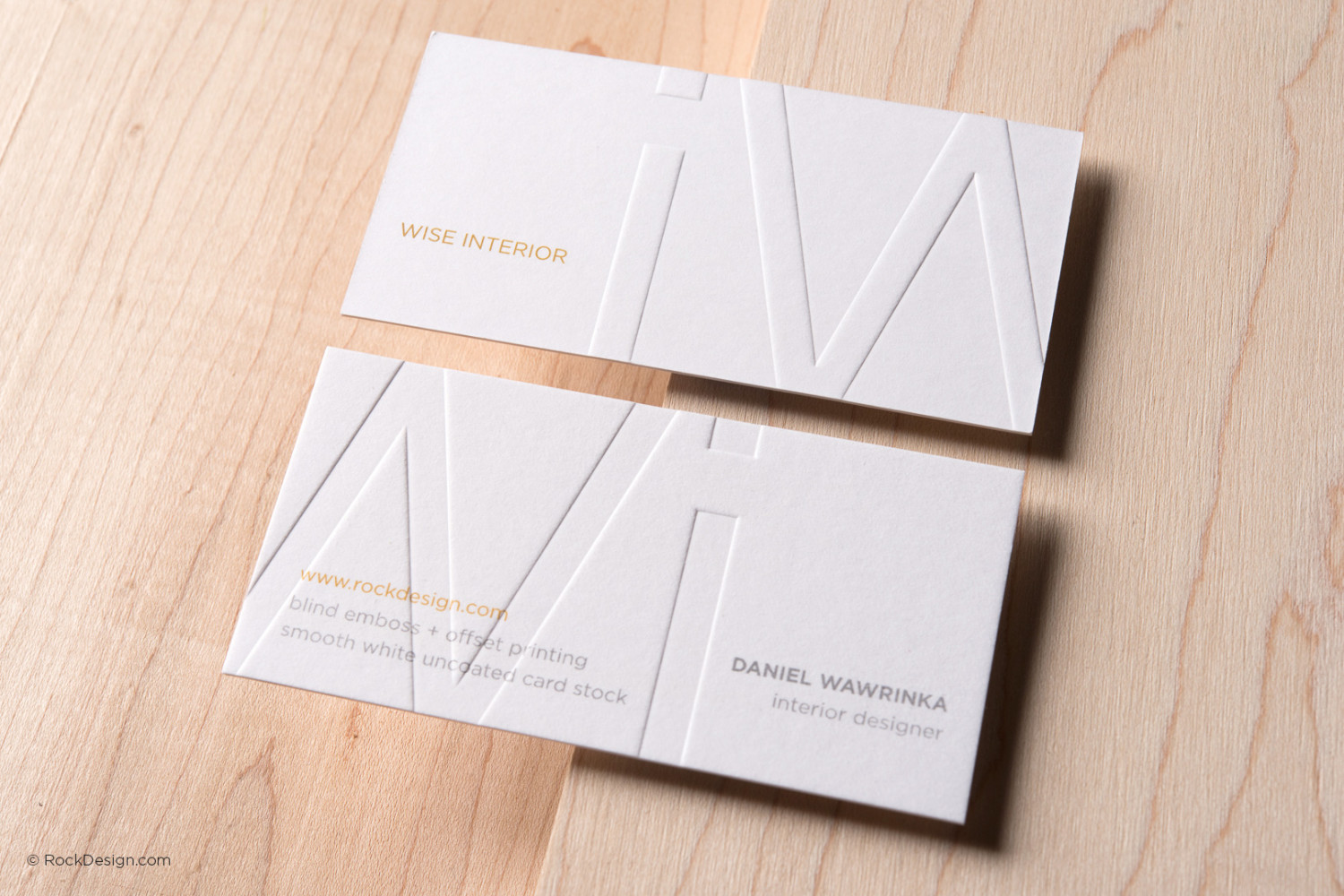 Explore Cool Logo And Card Designs Rockdesign Full Bleed Emboss Printed Template 1