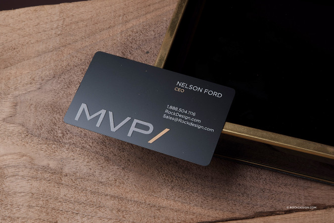 Simple Layout UV printed metal cards - MVP