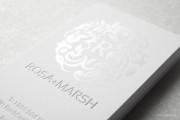 unique glossy white suede business cards 2