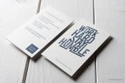 Blue edge letterpress template 4