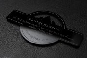 Exceptional Laser Cut Jet Black Acrylic Business Card 3