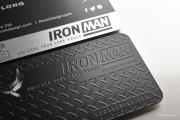 Engraving and etched black metal card 3