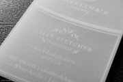 Bottle Shaped Laser Engraved Frost White Acrylic Business Card 2