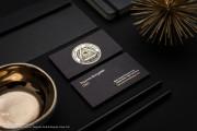 Corporate Black visiting Card design 1-4