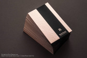 Luxury Black Suede Business Card Design 4